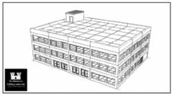 Commercial Building 3 story office building (unpainted)